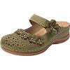 Generico Sabot Donna Eleganti Estive Sandali Con Zeppa Comode Chiuse Davanti Sabot Sportivo Offerta Bassi Gomma Ciabatte Sanitarie Anziani Antiscivolo Slippers Zeppe Morbido Moda Pantofole Spiaggia Piscina