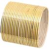 Touchstone Braccialetti in metallo sottile molto belli da riempire per donna 2.37 Set di 2 Colore beige
