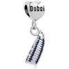 SBI Jewelry Ciondolo da donna a forma di Dubai, Pisa, Torre Eiffel, Big Ben, compatibile con braccialetti Pandora per compleanni e anniversari
