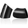 Vankula Peso Lobo Pesi Orecchie ear weights dilatatori Polsino Clicca in Acciaio inossidabile lobi piercing espansori Gioielli Uomo Donna 16mm(5/8) Nero