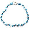 Spadarella Bracciale Unisex In Argento 925 E Cotone Nautico Nero - Fatto A Mano In Italia - Lunghezza 17 Cm - 3