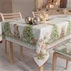 PETTI Artigiani Italiani - Tovaglia Natalizia Antimacchia Quadrata Copritavolo Natalizio Cucina Disegno Xmas Bears X4 Posti (140x140 cm) 100% Made in Italy