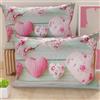 PETTI Artigiani Italiani - Coppia di Federe Cuscino 40x70 cm in Microfibra, Cuscini Arredo Camera da Letto, Divano, Salotto, Set 2 Fodere Copricuscino, Federa Shabby 346, 100% Made in Italy