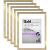 Americanflat Galleria Collection Cornice portafoto 30 x 40 cm con plexiglass lucido, set da 5 pezzi, utilizzabile come cornice da 20,5 x 28 cm con passepartout o cornice da 30 x 40 cm senza