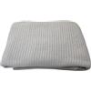 Family Bedding Coperta in cotone cellulare grigio per letto singolo | copriletto termico leggero reversibile | morbido design tradizionale (180 x 230 cm)