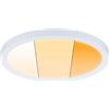 Paulmann 92989 Pannello LED lampada da incasso Areo VariFit IP44 dimmerabile su 3 livelli 175mm tondo 1x13 Watt bianco opaco plastica 2000 K