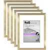 Americanflat Galleria Collection Set di 5 cornici portafoto con plexiglass lucido da 23 x 30 cm, utilizzabile come cornice da 15 x 20 cm con passepartout o cornice da 22 x 30 cm senza passepartout,