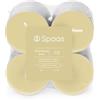 Spaas - Lumini profumati maxi, confezione da 8 pezzi, 10 ore - Shimmering Smile