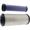 Unifizz Kit filtro aria 6666375 6666376 per Bobcat 863 863G 873 873G 883 A300 A220 S250 S450 S550 S570 S590 864 864G T200 T550 T590. 435 E45 E50 E55 337 341 E42 (filtro aria)