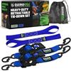 Rhino USA Cinghie a Cricchetto Retrattili (2 Pezzi) 5cm x 3m - 1.360kg