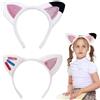 DWFEYOI Fascia con Orecchie, Cute Cerchietto Gatto,Capelli Copricapo, Cerchietto Orecchie, Accessorio per Capelli per Carnevale e Feste a Tema
