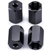ZHRCFUN 4 pezzi da 5 mm a 7 mm (+10 mm) per auto WPL D12 1/10 RC camion 1/24 SCX24