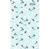 Alpha Edition Agenda Settimanale Ladytimer Slim 2024, 9x15,6 cm, BLUE FLOWERS, 128 pagine
