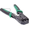 InLine Pinza crimpatrice per spina di rete RJ45 RJ12 RJ11 strumento 3 in 1 per taglio, spellatura e crimpatura compatibile con connettori modulari 74103B