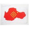 AZ FLAG BANDIERA CARTA DI OCCITANIA 45x30cm - BANDIERINA OCCITANA 30 x 45 cm cordicelle - AZ FLAG