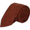 King & Priory Cravatta in rame marrone Highland Weave, Marrone, taglia unica
