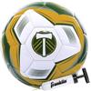 Franklin Sports MLS Portland Timbers - Pallone da calcio ufficiale misura 5, copertura morbida resistente all'abrasione, dimensioni e peso ufficiali, pompa ad aria inclusa