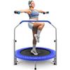 SereneLife Trampolino Elastico per Bambini Pieghevole 91/102 cm, Trampolino per Palestra in Casa con Maniglia in Schiuma, Giochi Bambini fino a 100 kg