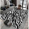 Generic Tappeto Moderno Soft Touch Stampato In 3D Animale Zebrato Tappeto Antiscivolo Facile Da Pulire Camera Da Letto Corridoio Studio Ufficio Cucina Sala Giochi Soggiorno Bagno Tappeti Zerbino 100 X 200 Cm