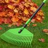 OLLIDOT Rastrello per Foglie, Rastrello da Giardino Largo 42 cm per Cortile e Prato, Rastrello per Foglie da Giardino con Manico Lungo Regolabile 106 cm, Testa in Plastica con 23 Denti per Spazzare Foglie
