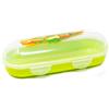 QILZO® Porta sandwich, porta pranzo, porta pranzo sandwich riutilizzabile per alimenti senza BPA, 9,5 x 23 x 6,75 cm Prodotto in Spagna. Spedizione di 1 unità, colore casuale