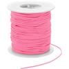 PATIKIL Corda Elastica per Braccialetti 77 Yards / 70 M, 2 mm Corda Elastica per Creazione di Gioielli, Collane, Perline e Artigianato Fai da Te, Rosso Rosa