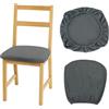 PANYI Copri Sedia da Ufficio Coprisedia Elasticizzato Coprisedia Antipolvere Antiscivolo Copertura Della Sedia Slipcover Estraibile Impermeabile per Ristoranti,Uffici,Bar (Grigio Scuro)