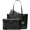 Michael Kors MK Signature - Borsa a tracolla da donna Maisie 3 in 1, con cerniera, grande, nero, Large