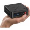 ORIGIMAGIC C4 Air Mini PC, AMD Ryzen 5 3500U (Fino a 3.7GHz, Beats N150/N100), 8GB RAM 256GB NVMe SSD, Windows 11 Pro Desktop Computer, Dual Gigabit LAN, Triple Display 4K, WiFi5/BT 5.0, Ufficio/Casa