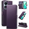 Yunubeyii Cover Libro per Honor 90 Smart/X7B 5G - [Blocco RFID] Luxury PU Leather Portafoglio Card Holder Magnetic Phone Custodia con Kickstand, Cover Protettiva Antiurto, Viola