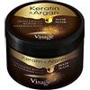 VISAGE Maschera Capelli Professionale Olio di Argan e Cheratina Maschera Ristrutturante e Nutriente Capelli Keratina per Capelli Trattamento Hair mask Keratin & Argan Prodotto Premium 500ml