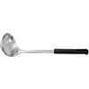 Fackelmann-Mestolo per zuppa, Colore: Nero in Acciaio Inox e Polipropilene, Colore: Nero/Argento