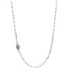 Sinfonie Collana girocollo rosario in argento 925% e perle nere. Lunghezza: 47 cm., argento