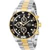 Invicta Pro Diver Orologio da Uomo in acciaio inossidabile con movimento Quarzo - 43mm, Two Tono/Nero