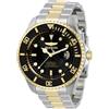 INVICTA Pro Diver 34041 Orologio da Uomo - Impermeabile - Analogico - Movimento Automatico - acciaio inossidabile con quadrante nero - 47mm