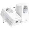 Mercusys TP-Link MP500P KIT Powerline Kit Homeplug AV2 con Presa Fino a 1000Mbps, 1 Porta Gigabit, Plug & Play, Compatibile con Tutti i Router, Tecnologia Powerline