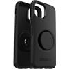 OtterBox per Apple iPhone 11 Pro, Custodia Trasparente Sottile resistente a cadute con PopSockets PopGrip integrato, Serie Otter + Pop Symmetry - Nero