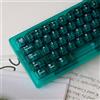 Sumgsn Set di 114 copritasti trasparenti in policarbonato, profilo Cherry, compatibile con Tastiere Meccaniche 61/64/87/98/104/108 con Switch Cherry MX, colore: verde trasparente