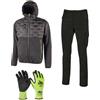 U-POWER Kit Giacca + Jeans in Black Carbon XXL - WST302BC-2XL