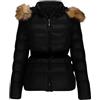 HAOLEI Piumino Donna Leggero 100 Grammi Giacca Donna Elegante Corto Piumino Invernale Giubbotto Taglie Forti vestibilità Slim Giacche Outwear con Cappuccio con Collo in Pelliccia Cappotto Donna