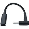 System-S Cavo DC 20 V 15 cm 2,5 x 0,7 maschio a USB 3.1 tipo C femmina, angolo intrecciato