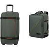 American Tourister Urban Track & Take2Cabin - Borsa da viaggio con 2 ruote, 68 cm, 84 L & Bagaglio a mano Ryanair, 25 x 20 x 40 cm, 24 L - Set Urban Adventure - Cachi scuro/Foresta