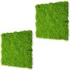 STI Siepe Pannello di Muschio Artificiale 3D Verde Chiaro 100x50cm