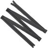 Aerzetix - Set di 3 Cerniere Lampo a Spirale n. 5 da 200 cm separabili con cursore | in Metallo, Nylon e Poliestere | Cucito, creazioni Fai da Te, Tessuti, Abbigliamento | Colore Grigio Scuro