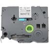 BROVACS 1 confezione di nastro adesivo nero su bianco compatibile con Brother P-Touch TZ 231 TZe 231 12 mm 1/2 OPA1123