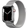 Apple Watch Series 7 (2021) GPS + Cellular 45 mm - Acciaio inossidabile Argento - Loop in maglia milanese Grigio, good