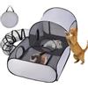 Generico Penna da gioco per gatti all'aperto, piccola attrezzatura da gioco per animali domestici | Casa a forma di per cani e gatto, pieghevole, compatibile interno ed esterno, gabbia portatile traspira