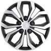 NORAUTO 4 Copricerchi NORAUTO argento/neri 13''