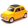 Burago 18-22098 Bburago Collezione in scala 1:21 - FIAT 500F 1965 - colore giallo - Modellino in metallo