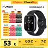 Honor Versione globale HONOR Watch 4 Smart Watch 5ATM Blood Oxygen Monitor BT5.2 GPS Bluetooth 5.2 Fino a 14 giorni di batteria lunga - 32MB+4GB Nero